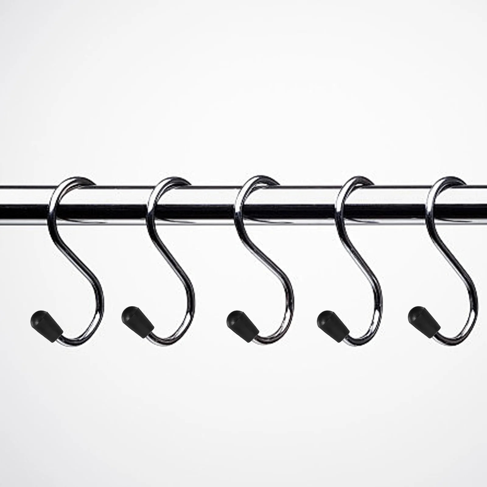 

100Pcs Plastic Clothes Hanger Hook Caps Protective Sleeves Round Tube Plugs for Wire Hooks Laundry Closet Clothing