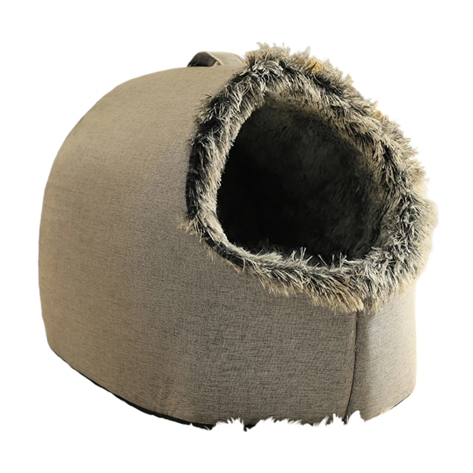 Cosy Retreat Portable Cats Dogs Sanctuary Non-Slip Indoor Catbed With Self-Warming Nest Multifunctional Cats Cave Closed