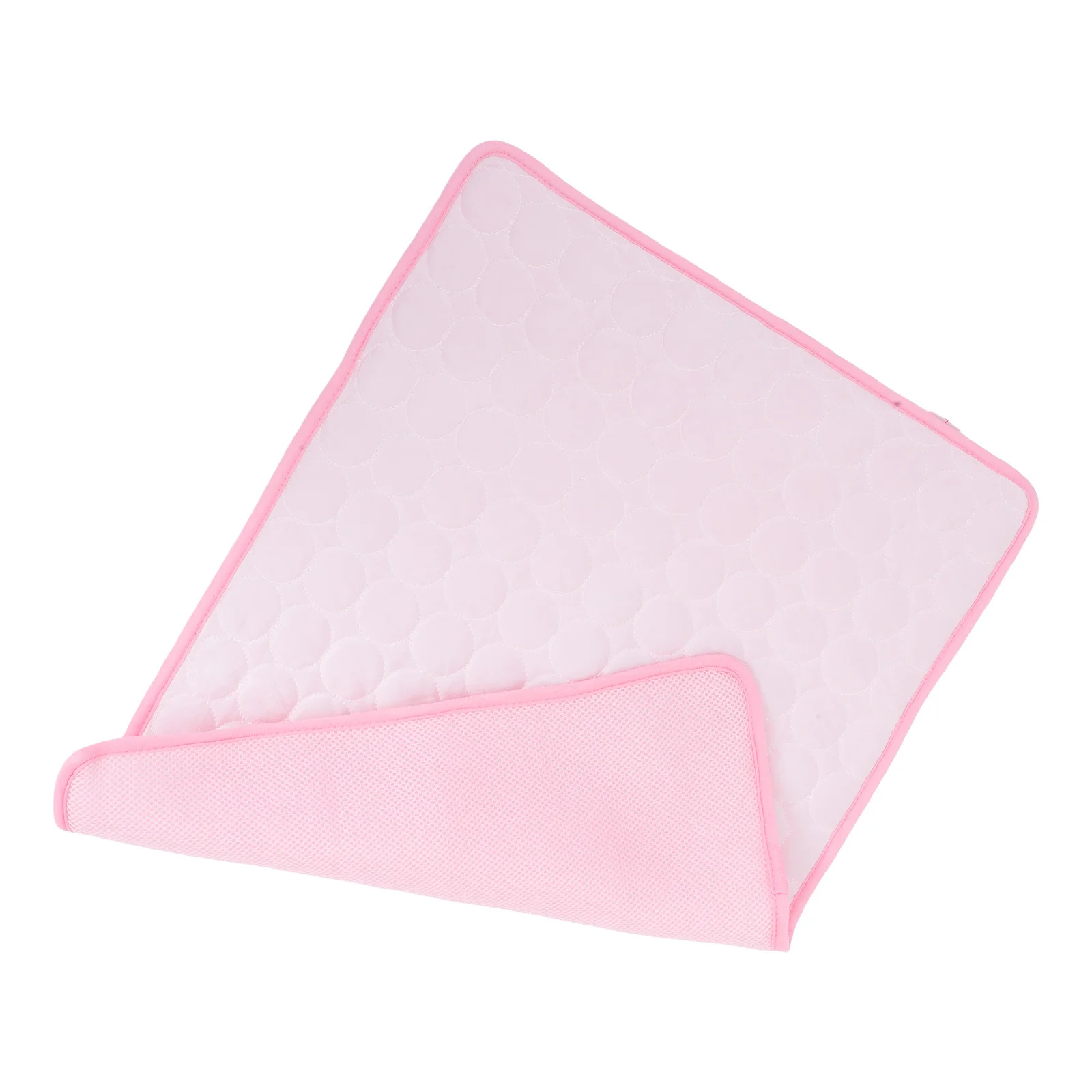 

Summer Pet Mat Pink L Size Dog Cat Cooling Pad Portable Foldable For Home Travel Outdoor Use Pet Cooling Mat