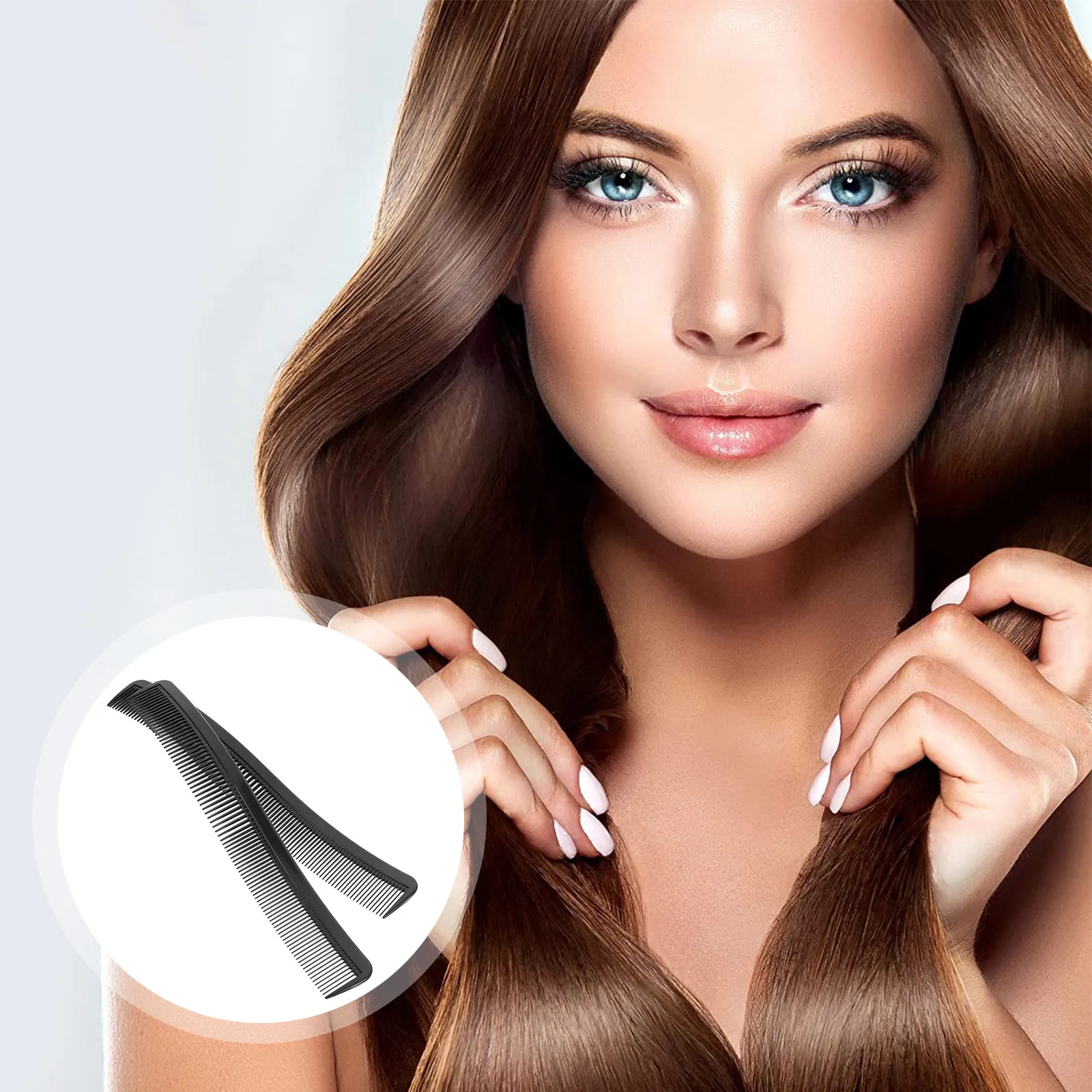 

2Pcs S Shape Hair Parting Comb Smooth Professional Combs for Men Women Barbershop Haircut Styling and Daily Hair Care