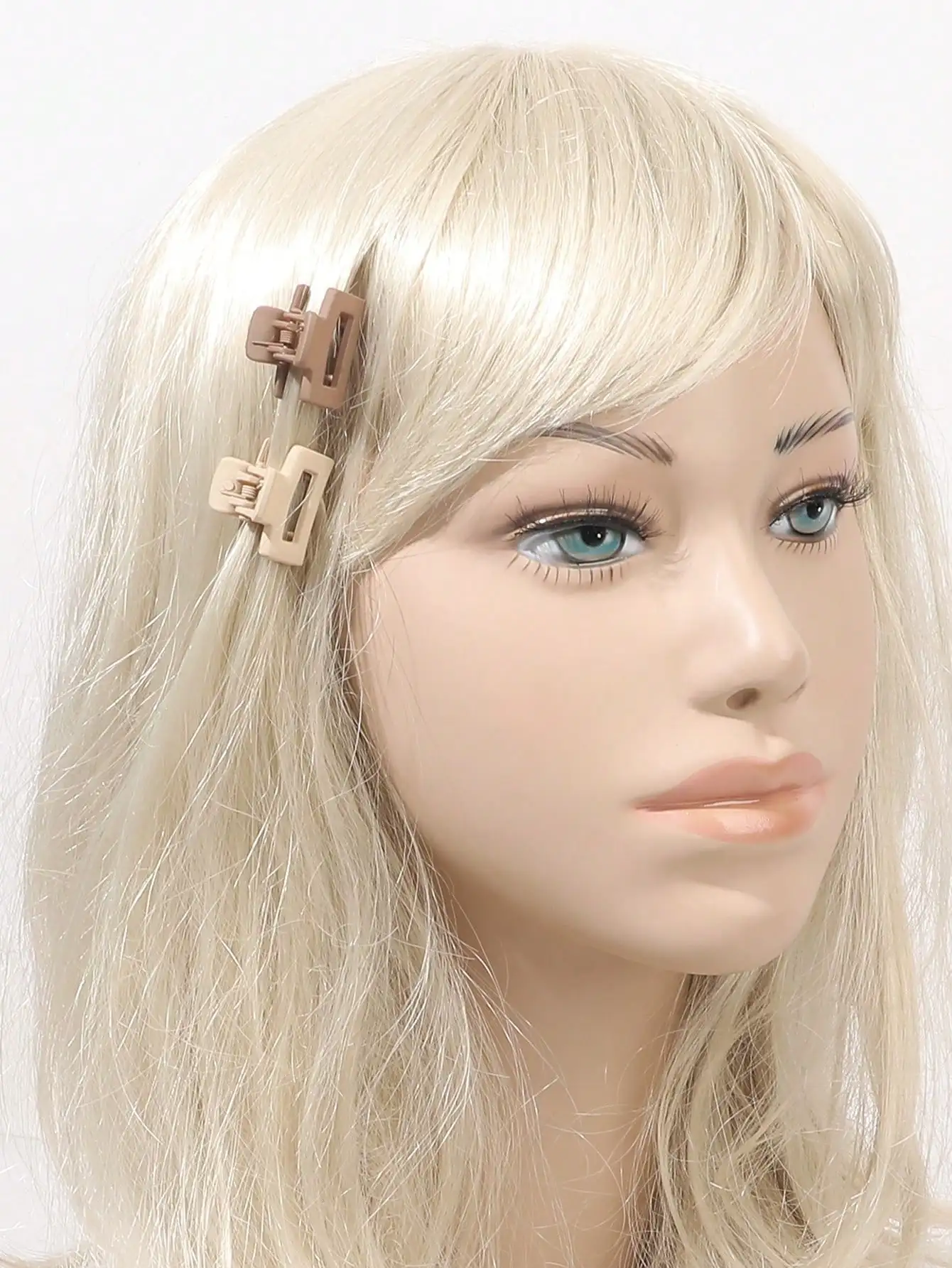 10 Stück mehrfarbige, matte, rechteckige, kleine Haarklammern für Frauen und Mädchen, niedliche Pony-Haarnadel, Haar-Accessoires