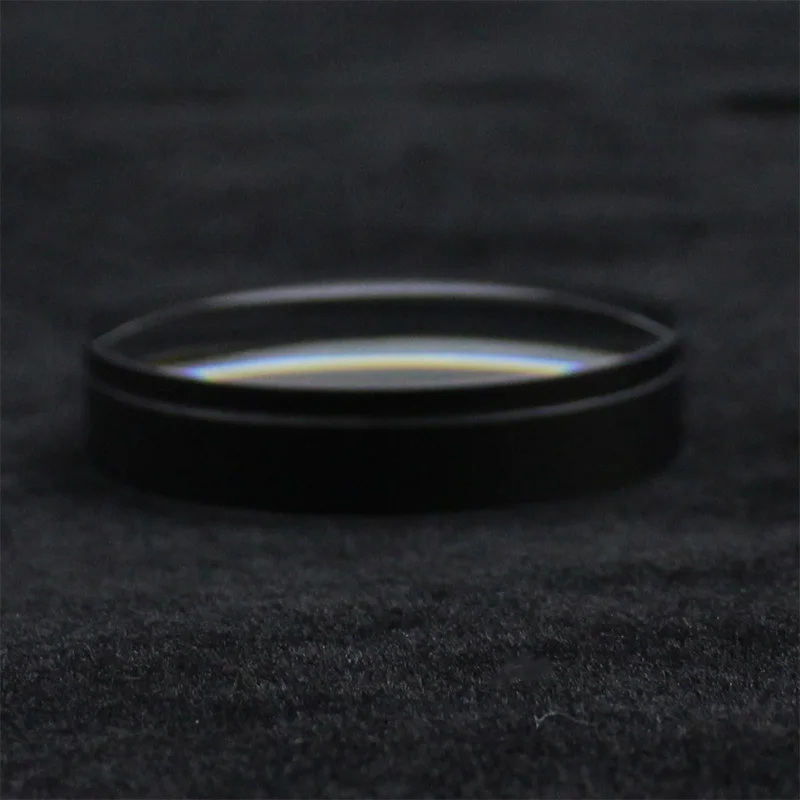 Lentille d'objectif à revêtement noir, diamètre 29.85 focale 64.79, Film vert collé, accessoires de bricolage pour jumelles astronomiques, 1 pièce