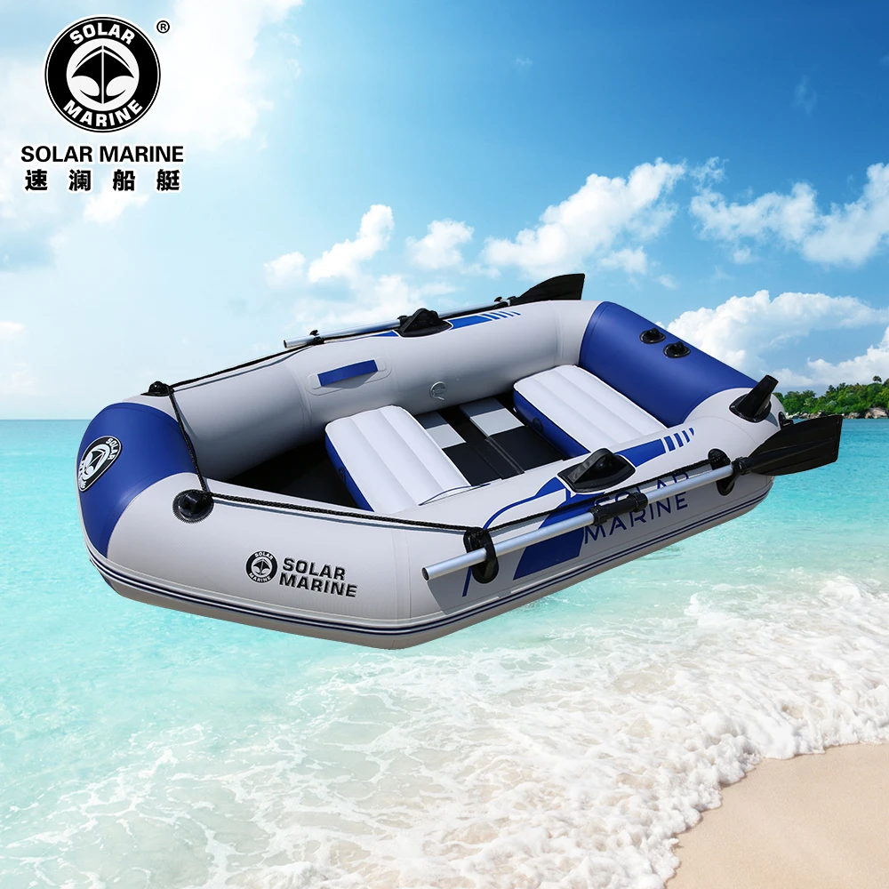 Solar Marine Holzboden PVC aufblasbar 1 2 3 4 5 6 Personen 175 200 230 260 270 300 330 360 cm Fischerboot NUR Beiboot