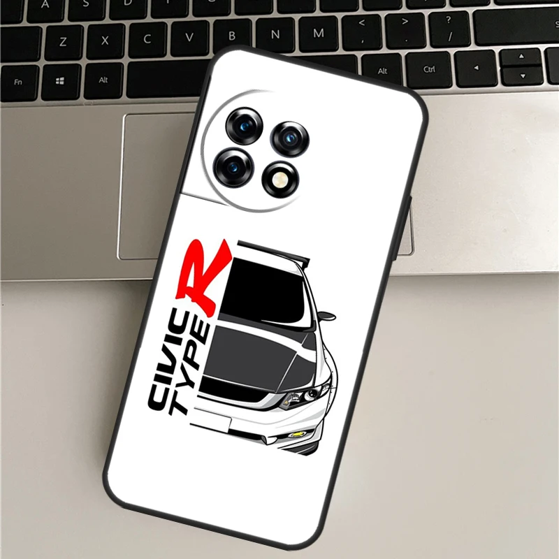 JDM نوع R سيفيك الرياضة سيارة حافظة ل OnePlus Nord CE 2 لايت 2T N10 N20 غطاء ل OnePlus 11 10 9 Ace برو 8T 9R 10T 9RT