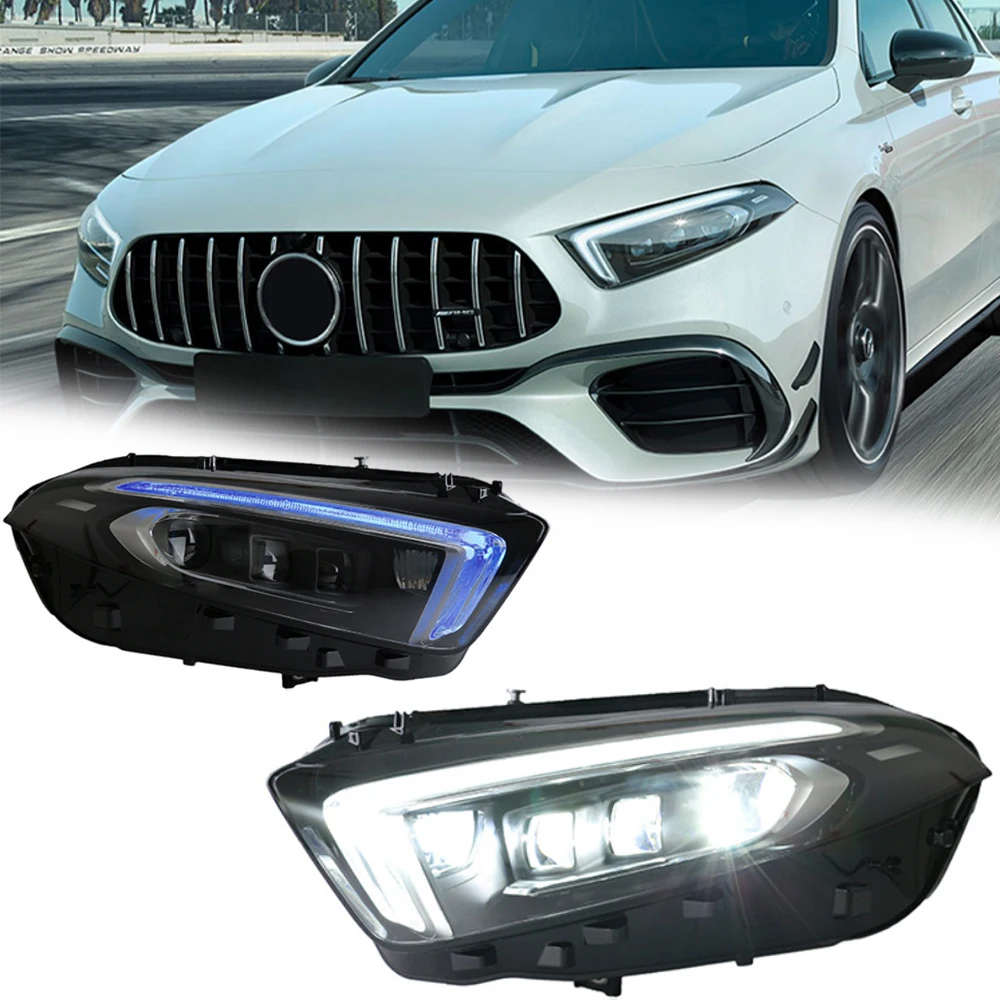 

LED HeadLights For Mercedes Benz A Class W177 18-22 Full Led DRL Car Head Lamp Assembly Signal Accessories Modified Lamp