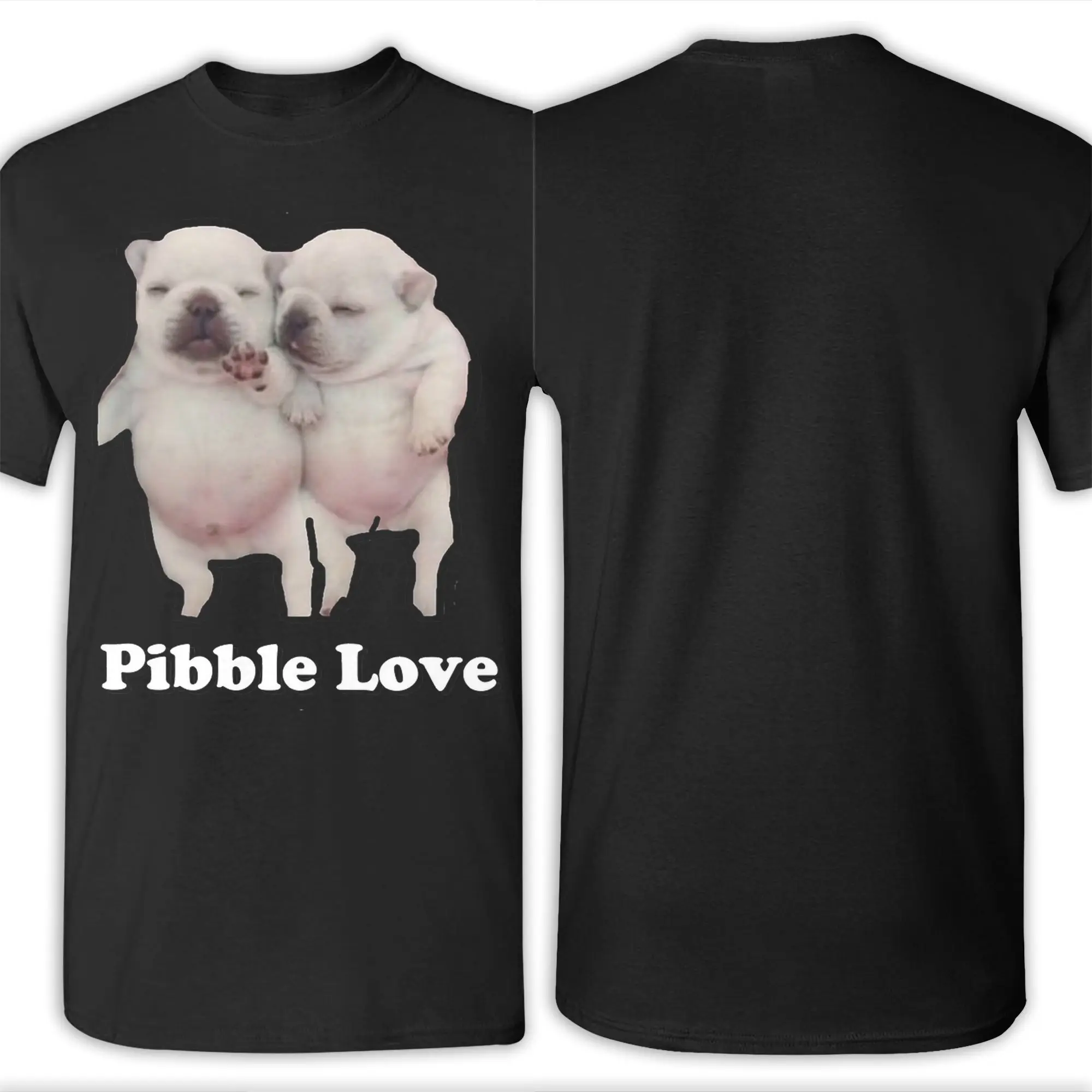 الرجال Pibble Love Gmail زوجين تي شيرت القطن الخالص بلايز خمر قصيرة الأكمام س الرقبة تي شيرت تي شيرت مطبوع #5