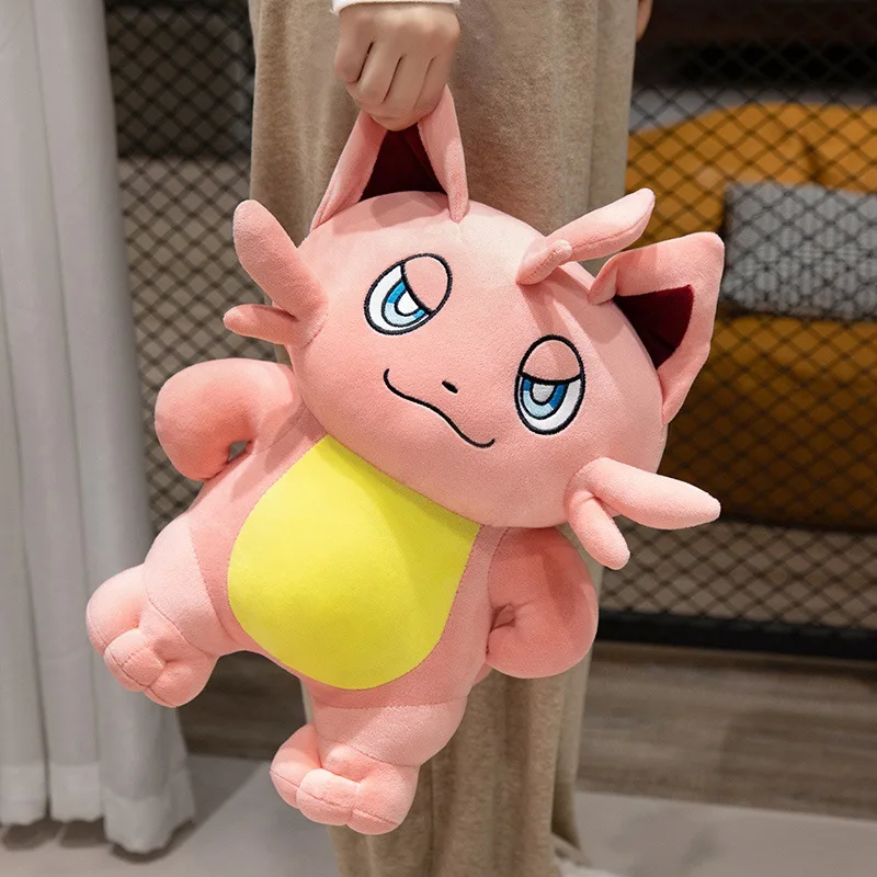 Palworld Cattiva Plush Doll, Pink Cattiva Creature Stuffed Toy, Lazy Expression Game Character Plushie, Birthday Gift for Fans