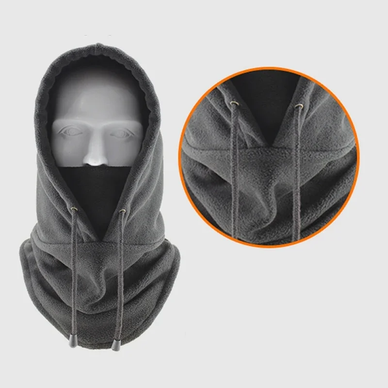 Winter Thermo Halswärmer Outdoor Fleece Sturmhaube Schal Skifahren Gesichtsmaske Snood Kapuze Hut Winddicht Warm Halten Radfahren Kappe Neue – Detail 23