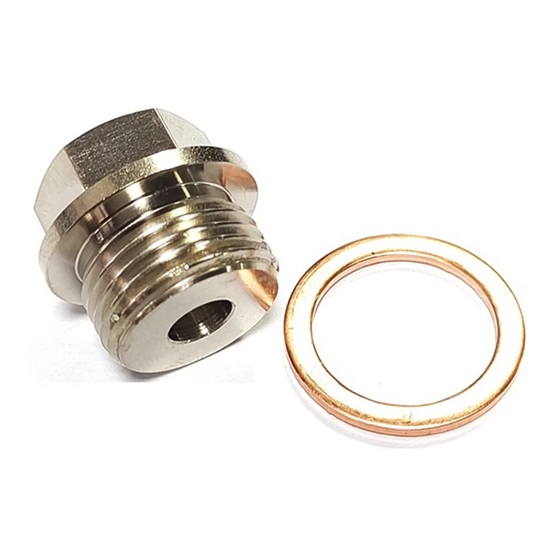 Exhaust Temp Temperature Sensor Adapter M18X1.5 18Mmx1.5 1/8NPT PT 6.47Mm Hole Fuel Pressure Gauge Adapter