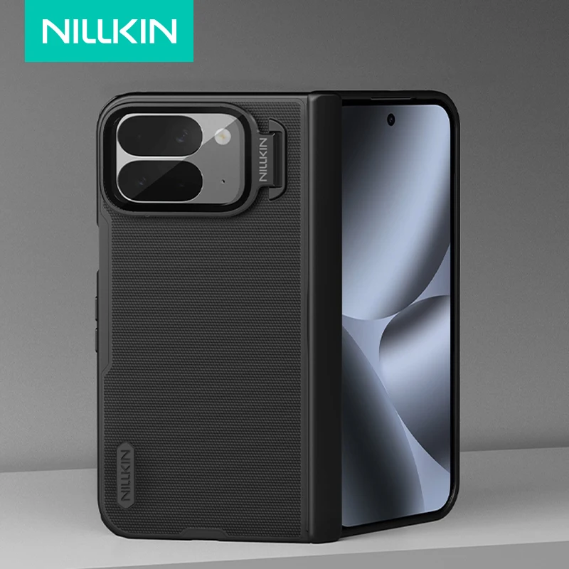 

NILLKIN Case For Google Pixel 10 Pro Fold Magnetic Super Frosted Shield Prop Hard PC Matte Camera Protection Back Stand Cover