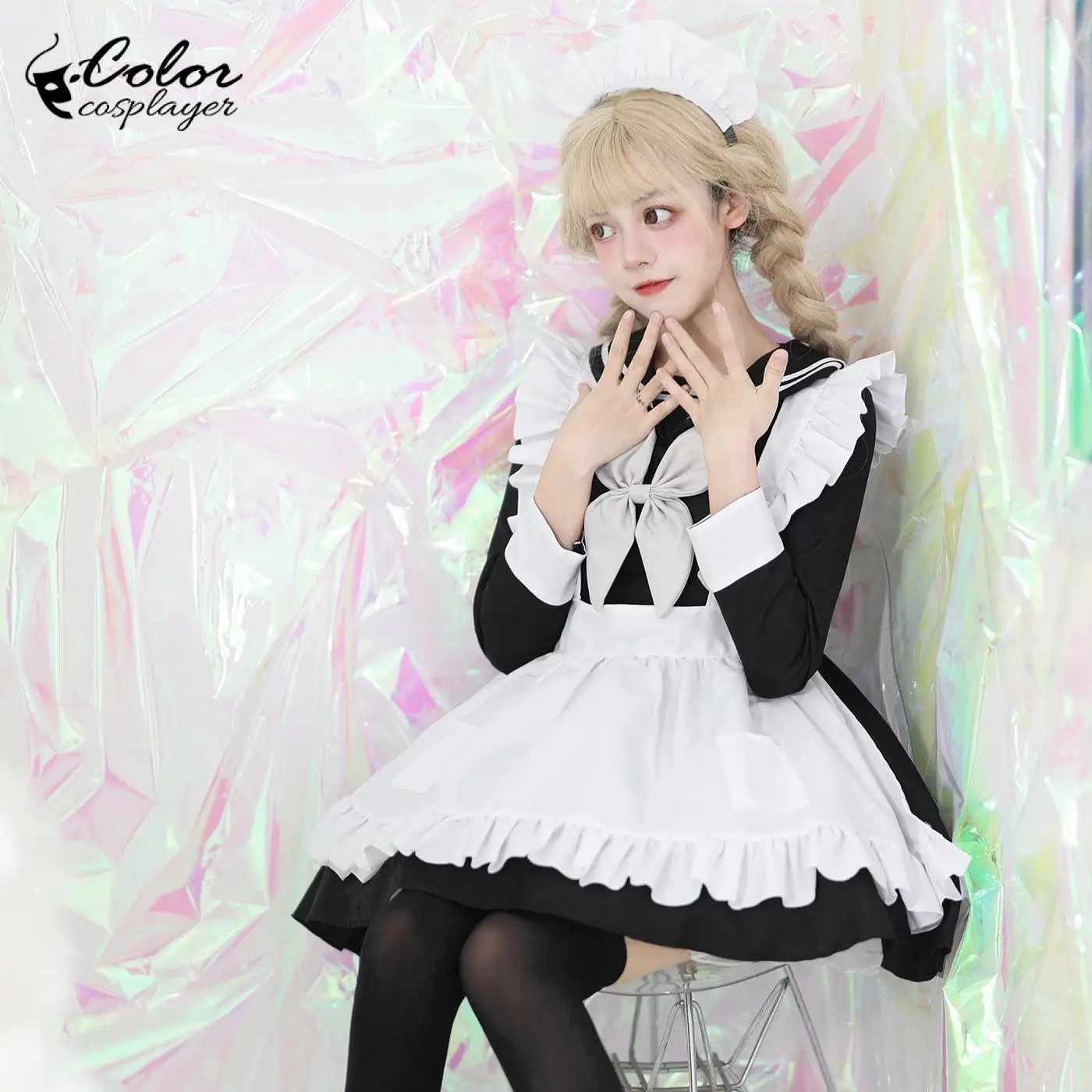 Color Cosplayer Seaman Lolita Suit Maid Cosplay Costume Halloween Uniform Japanese Anime Dress Set Vintage Adult Clothing