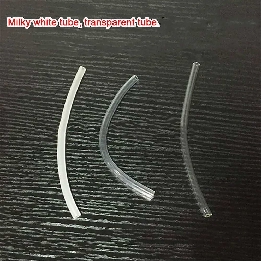 6mmx4mm Soft Hard Transparent Translucent Tube Pipe Milky White Air Pipe Hose  Air Pump Bubble Stone Tank Aquarium 1Meter