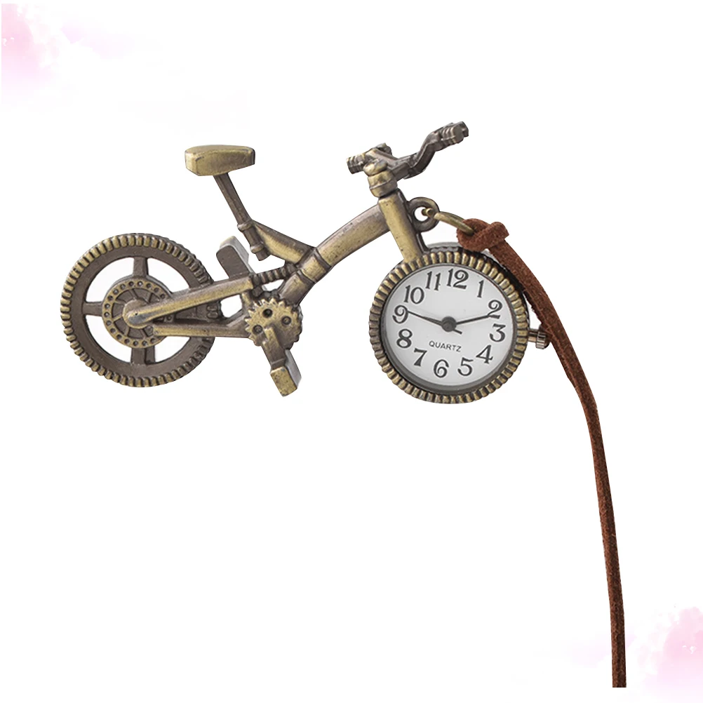 

Pocket Watch Bicycle Shaped Alloy Durable Elegant Decorative Hanging Craft Rope Carry Gift For Occasions