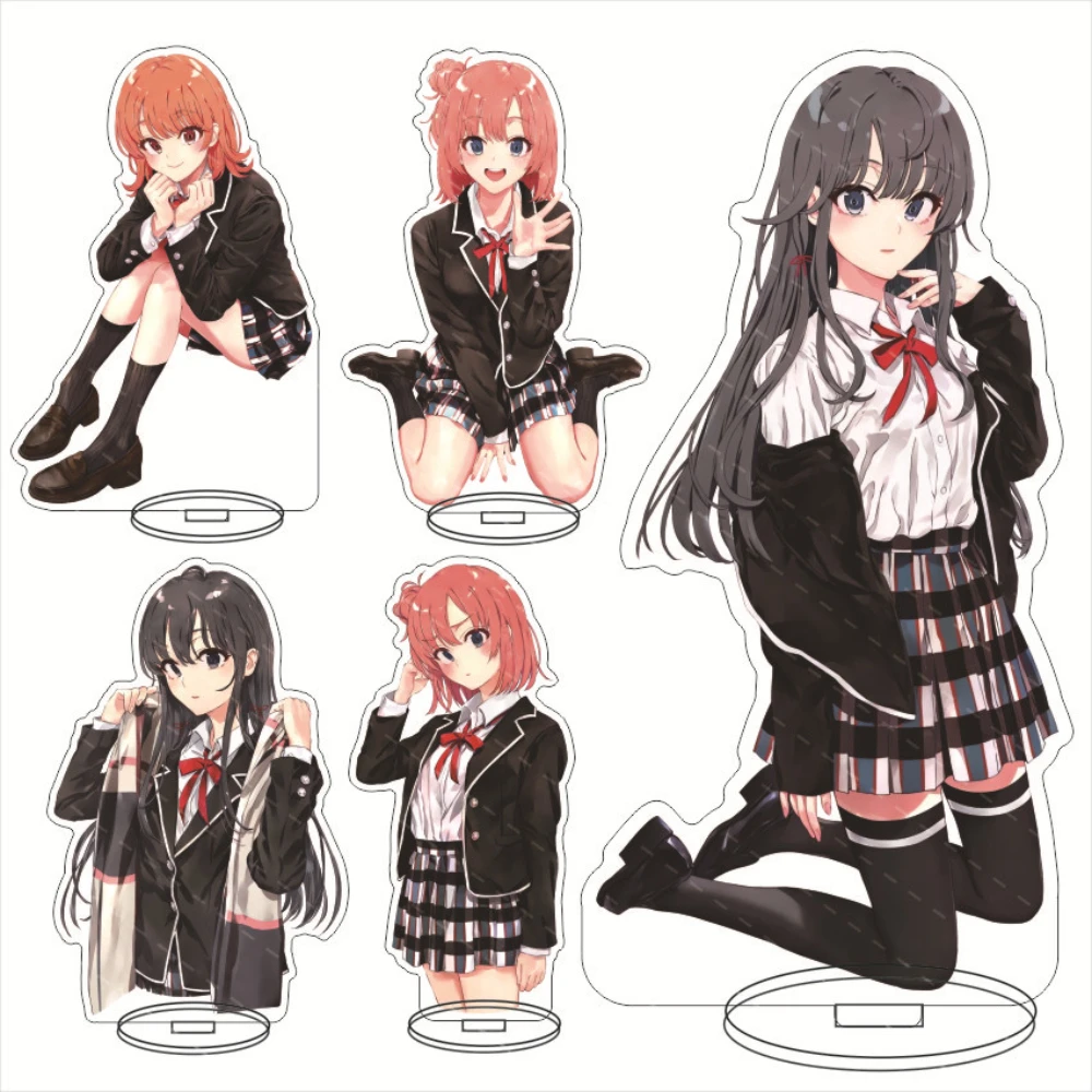 Anime Manga My Teen Romantic Comedy SNAFU Climax Girls Figure Acrylic Stand Maid Uniform Lolita Outfit Version Desk Decor Gift