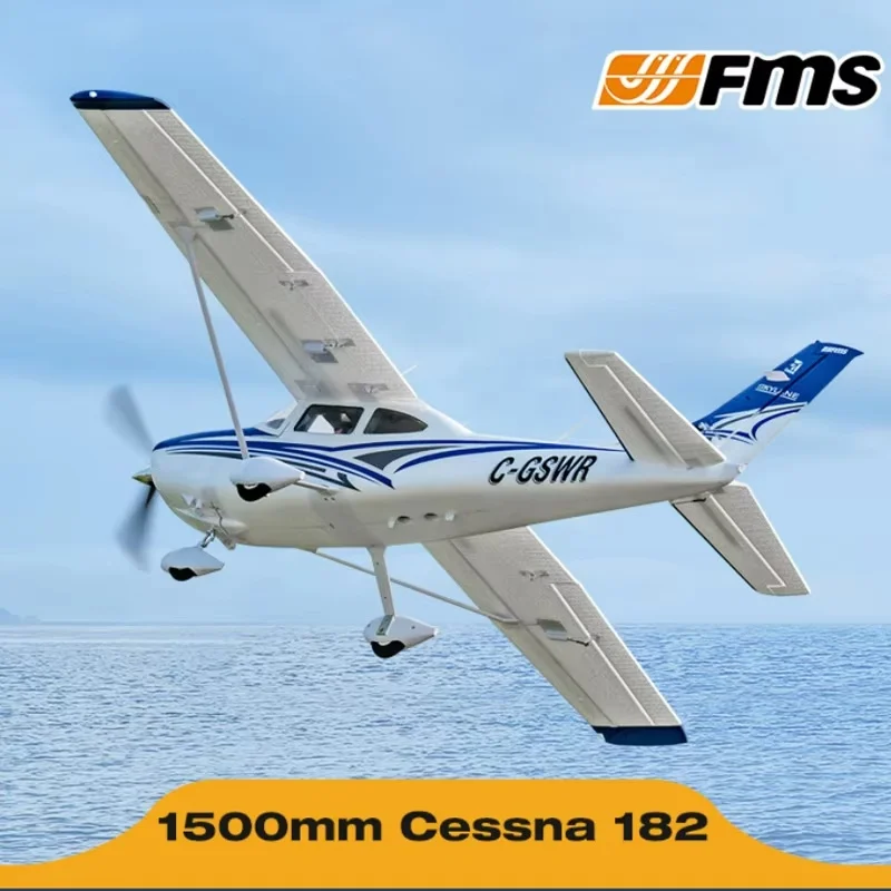 FMS 1500mm Cessna 182  Remote Control Airplane Model Rc Aircraft Trainer Aircraft Electric Fixed Wing Outdoor Play Toy Kids Gift