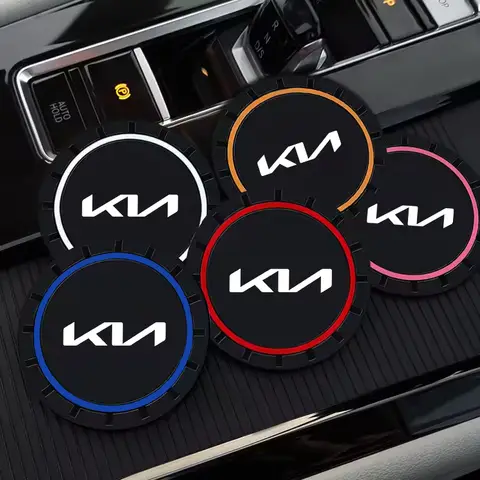 자동차 자동 컵 홀더 PVC 안티 슬립 삽입 컵 받침 패드 액세서리 Kia Rio Ceed Sportage Cerato Soul Sorento Picanto Optima