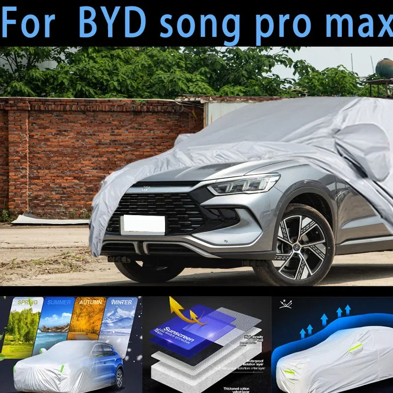 For BYD song pro may Car protective cover,sun protection,rain protection, UV protection,dust prevention auto paint protective