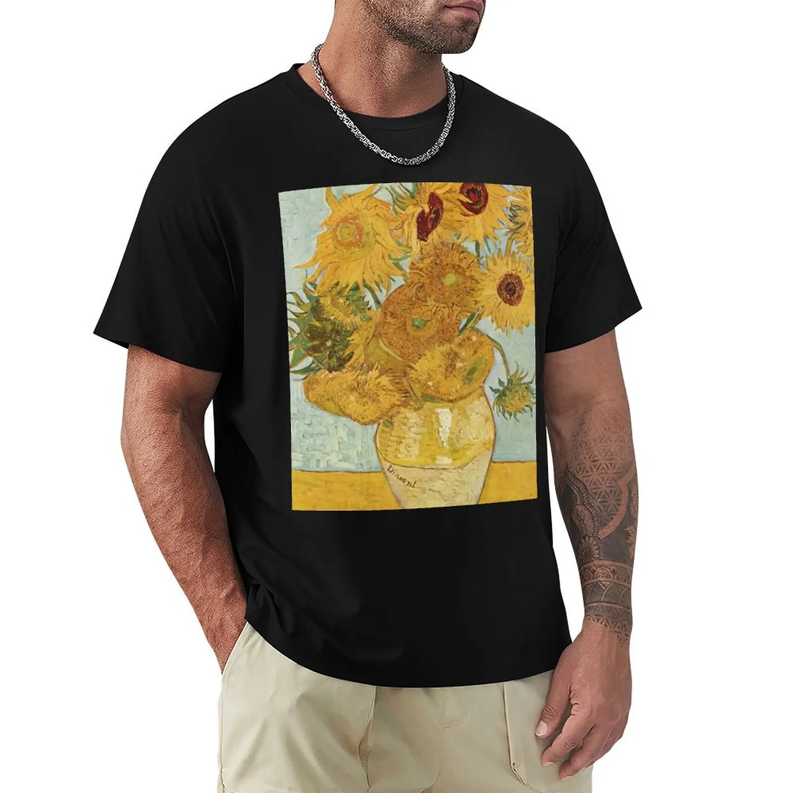

Sunflowers Van Gogh T-Shirt anime t shirts hippie clothes vintage clothes mens designer t shirt