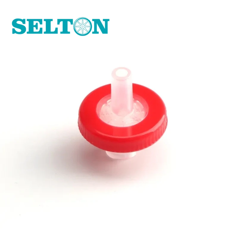 Filtro de jeringa de PTFE hidrofóbico, 25mm, uso en laboratorio