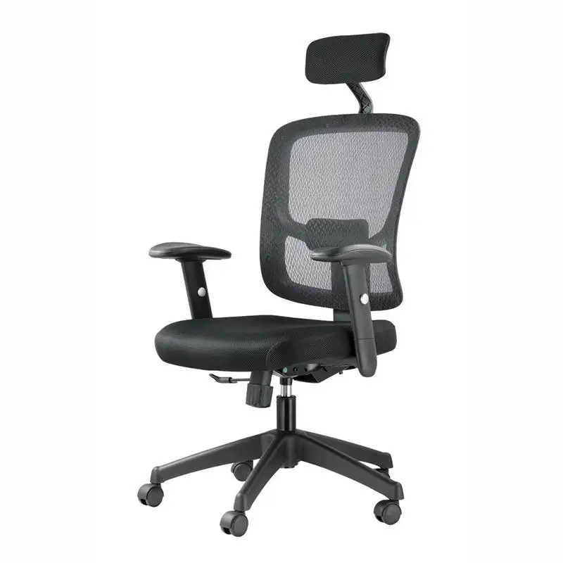 

Modern Design High Back Office Chair with Fixed Armrest Black Mesh Fabric Ergonomic Executive Chair