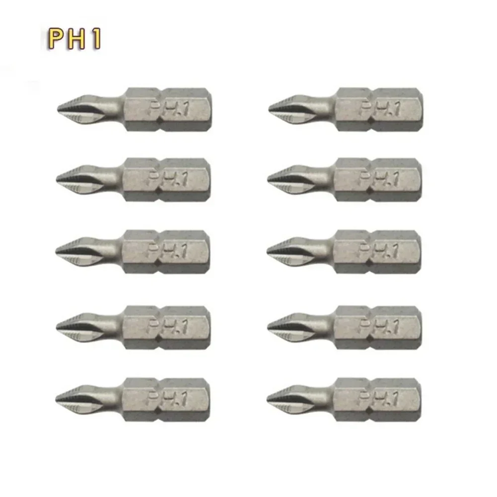 Driver Bit Set PH Hex Shank Screw Driver Bit PH1/PZ1/PH2/PZ2/PH3/PZ3 25mm Anti Slip Drill Bit Set High Quality