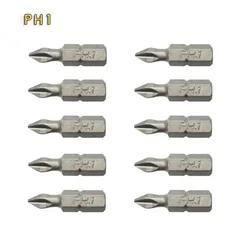 Driver Bit Set PH Hex Shank Screw Driver Bit PH1/PZ1/PH2/PZ2/PH3/PZ3 25mm Anti Slip Drill Bit Set High Quality