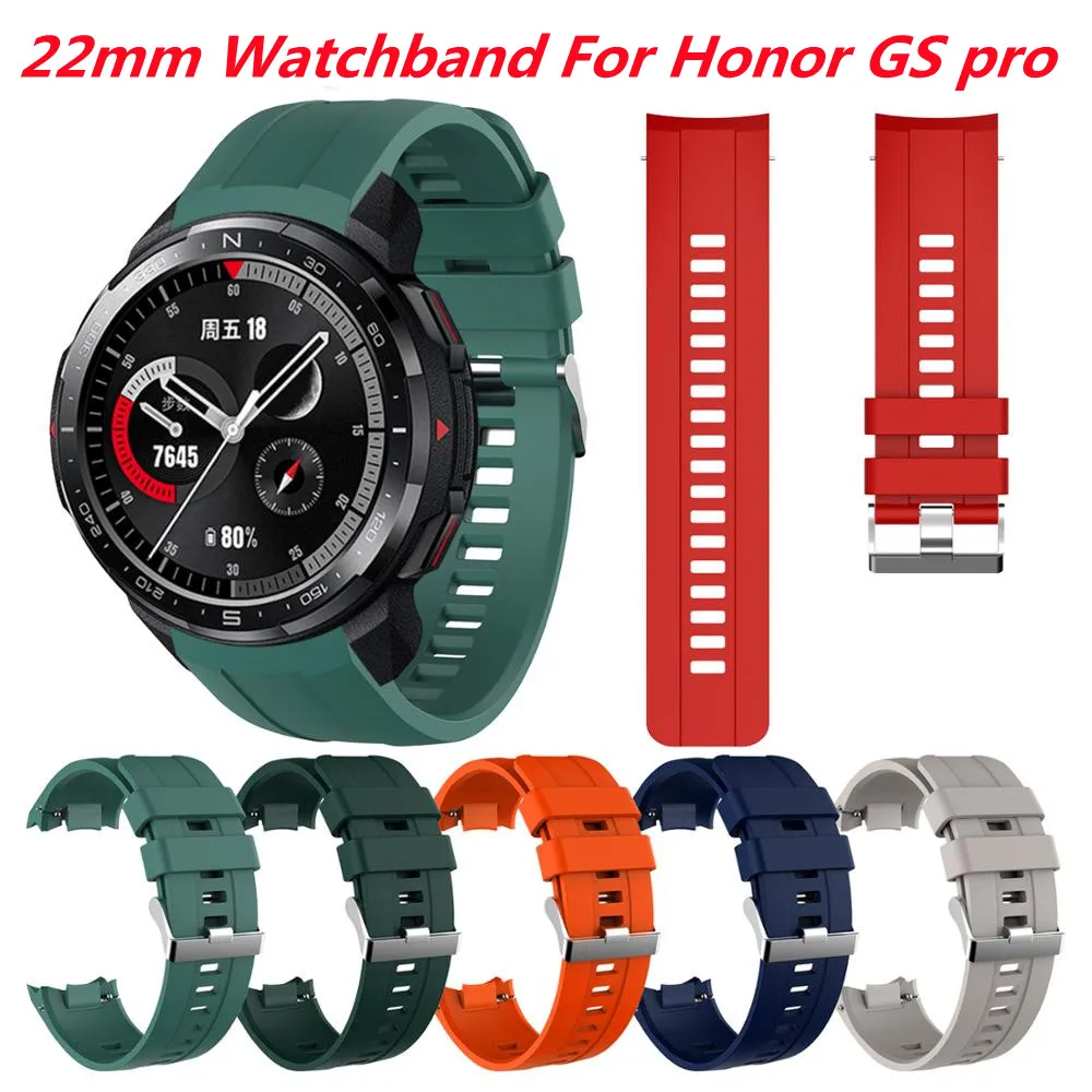 Silicone watchband For Honor GS pro smartwatch Sport band new Strap Replacement bracelet for Honor GS pro Accessories Adjustable