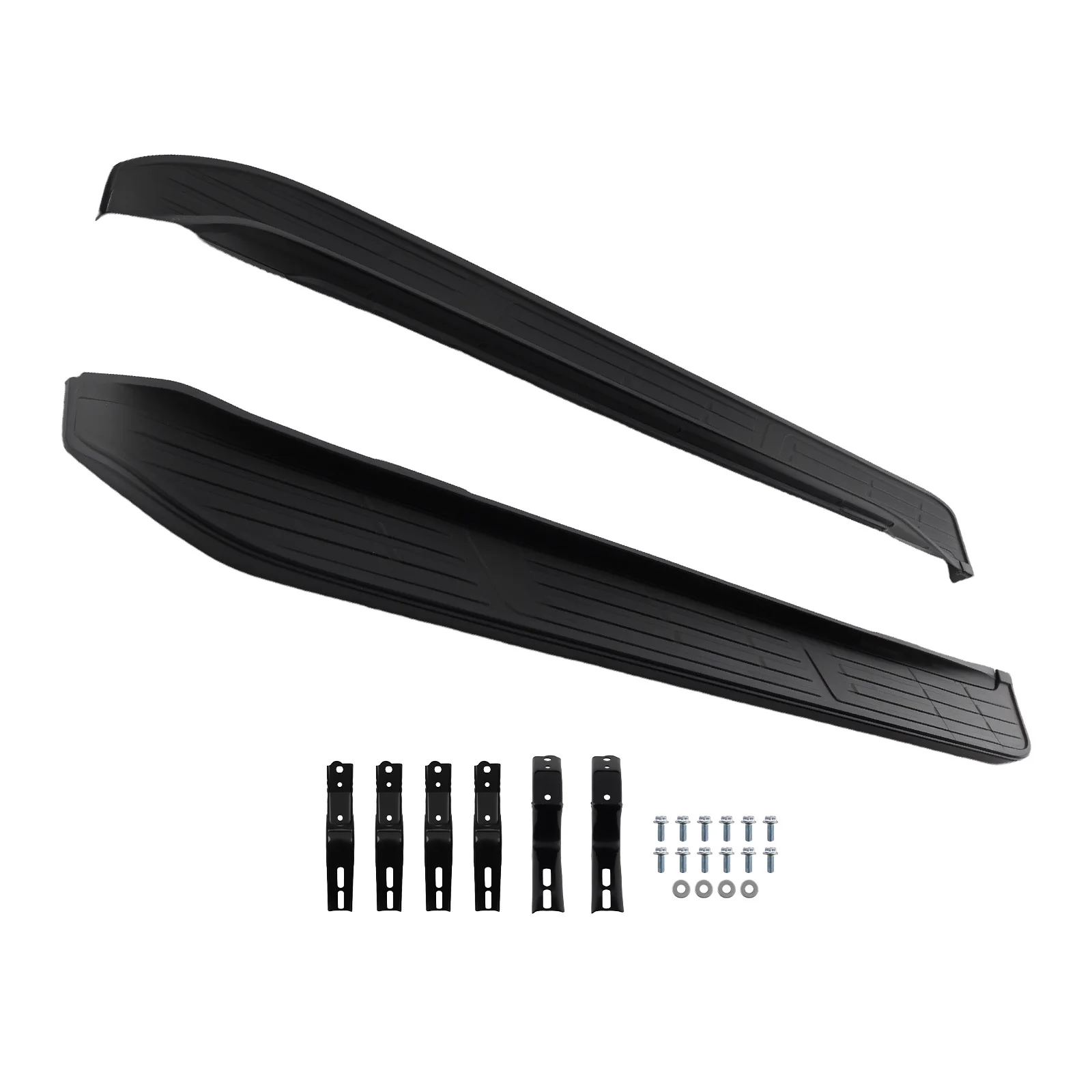Black Side Running Board for Toyota LandCruiser Prado J150 2017-2023 5 Door Only