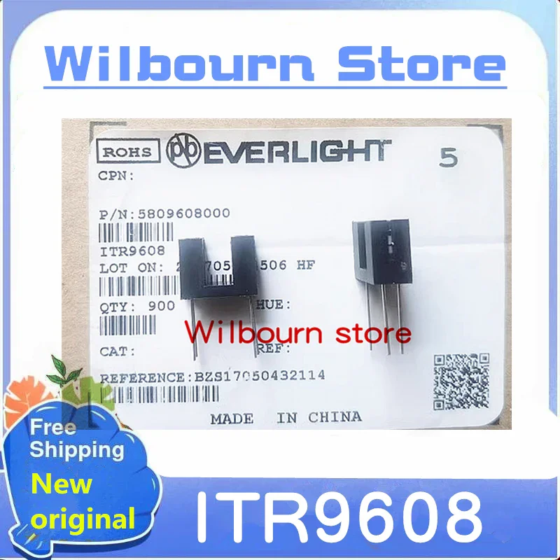 100pcs/lot ITR9608 ITR-9608 DIP-4 Mxsyuan New original U-shaped groove photoelectric switch