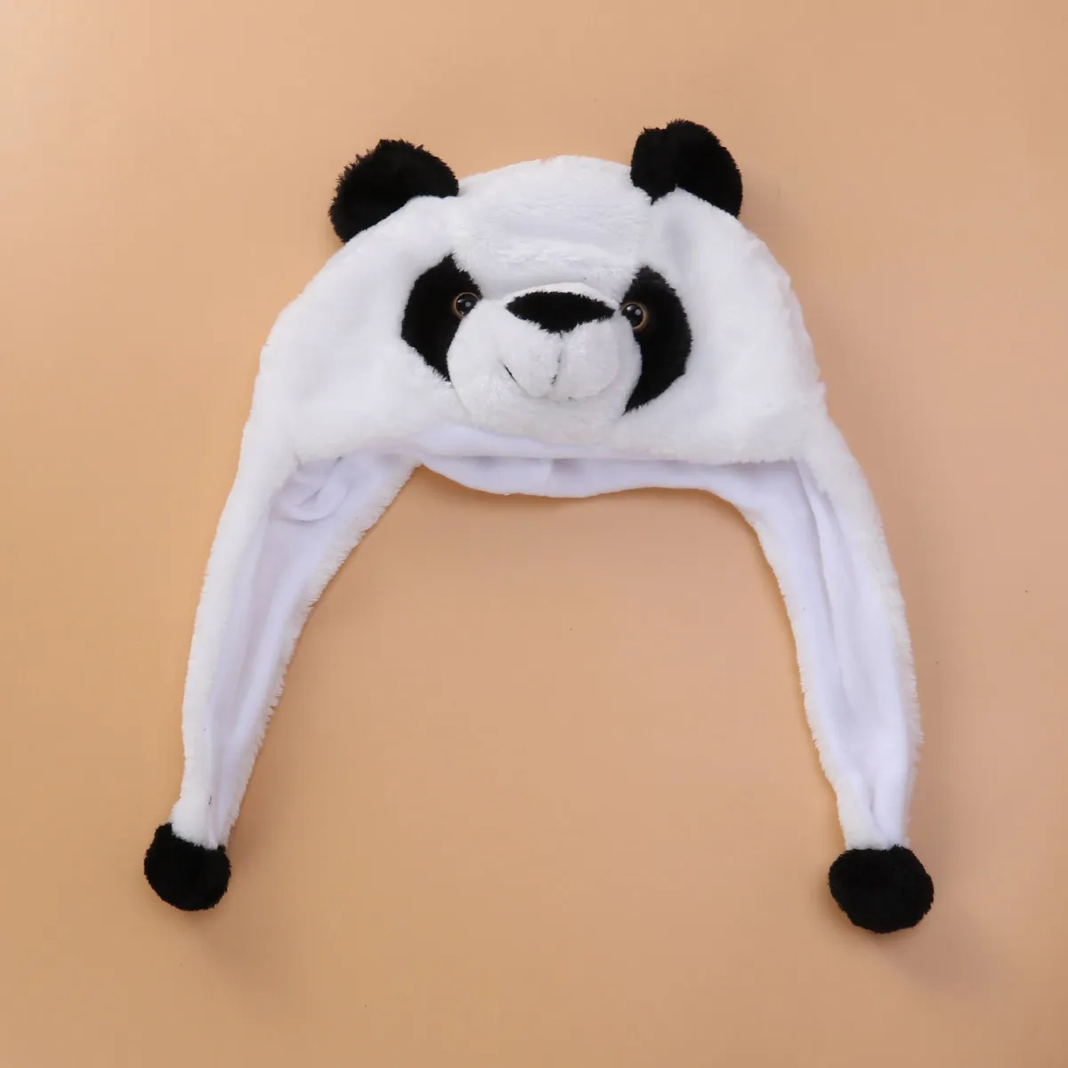 Animal Hat Winter Hood Panda Earflap Style Hat Comfortable Warm Children Adults Ski Accessory Perfect for Parties