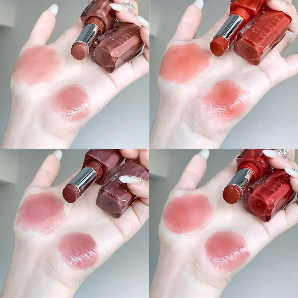 مرآة ترطيب الوجه أحمر الشفاه غير عصا كوب مقاوم للماء ملمع الشفاه الزائفة اللون الطبيعي تطوير عارية الشفاه الصقيل النساء