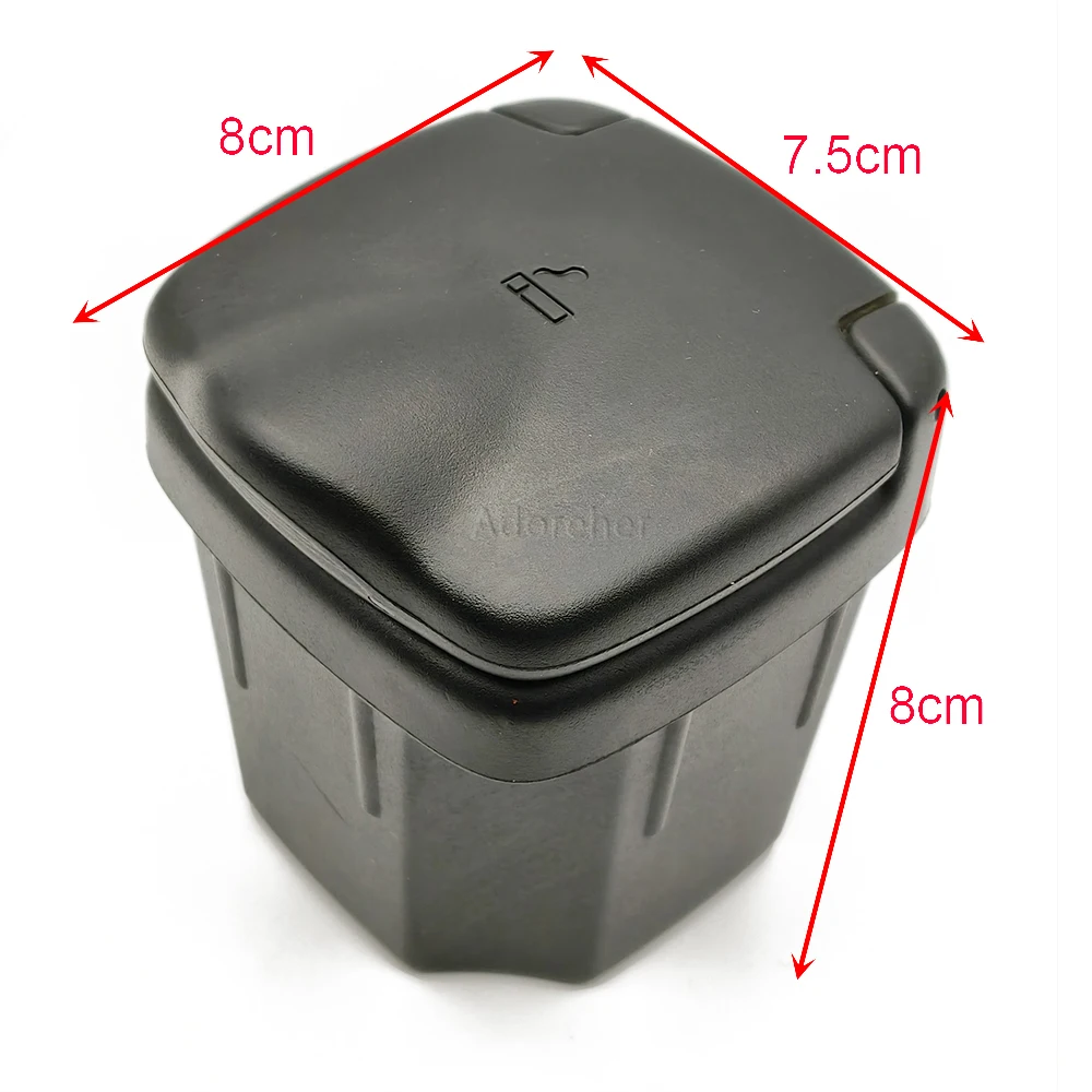 Black Car Ashtray Trash Can Storage Ash Boxes Auto Interior Accessories for Suzuki Vitara Alto Sx4 Swift S-CROSS 2010 2011-2016