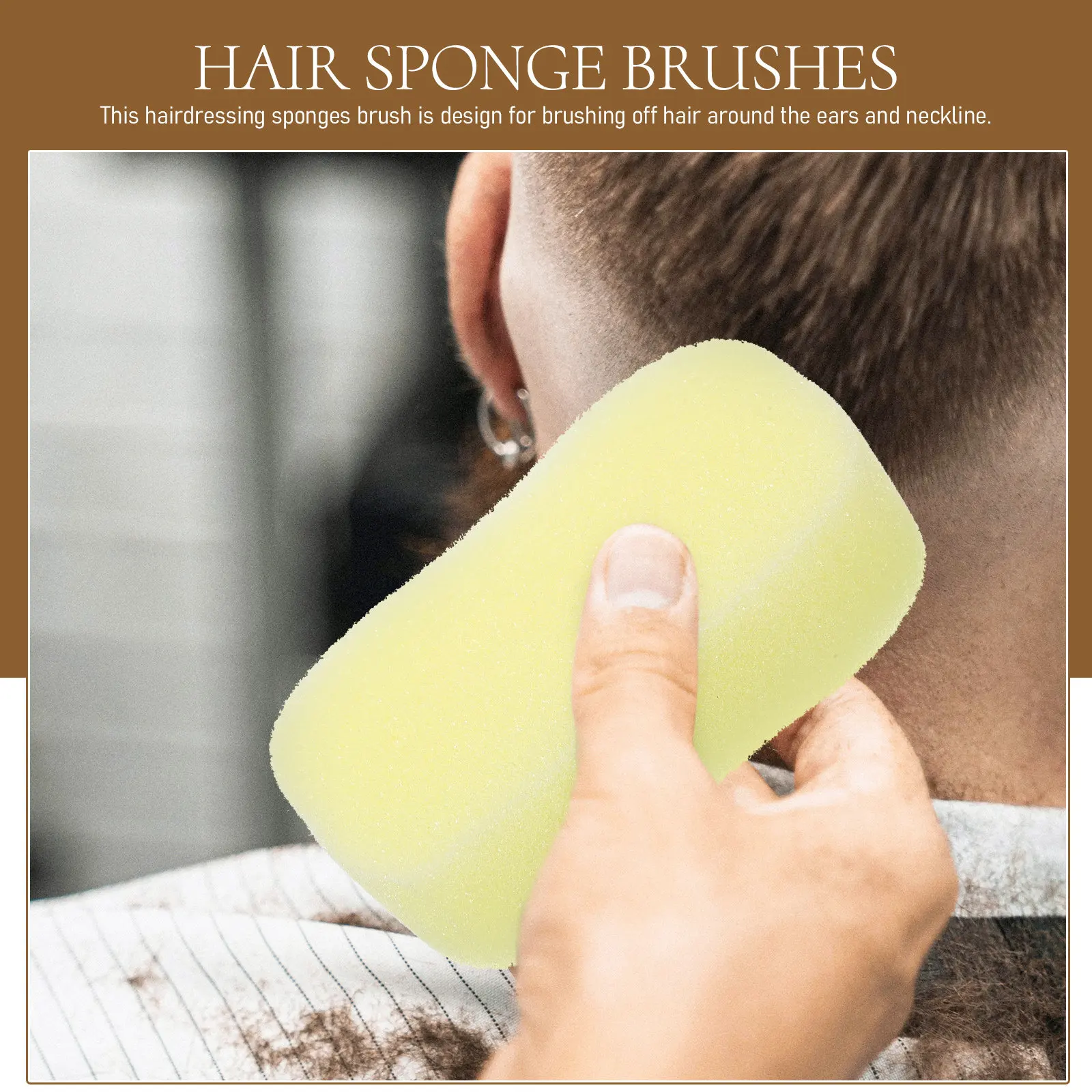 

20Pcs Portable Hair Sponge Brush for Hair Styling Haircut Cleaning Neckline Ears Foam Sensory Scrubber Barber Duster Cleaning