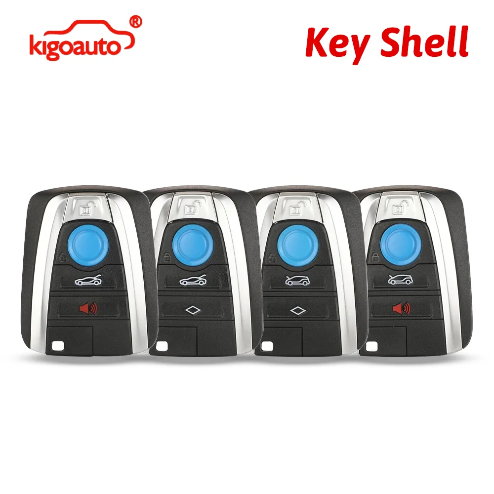 

igoauto Remote Key Case Shell 4 Button NBGIDGNG1 for BMW i3 i8 2015-2018