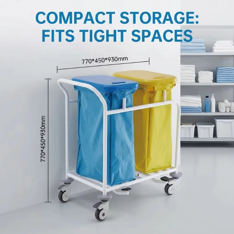 

Waste Cart Secure and Efficient Medical Trolley Furniture ABS Material Hospital Medication Cart Korean-style