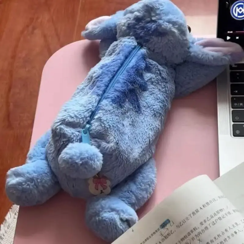 กล่องดินสอความจุขนาดใหญ่สำหรับนักเรียนลาย Disney Stitch Peripheral Pencil กระเป๋าใส่ปากกาเครื่องเขียนของโรงเรียนของขวัญคริสต์มาส