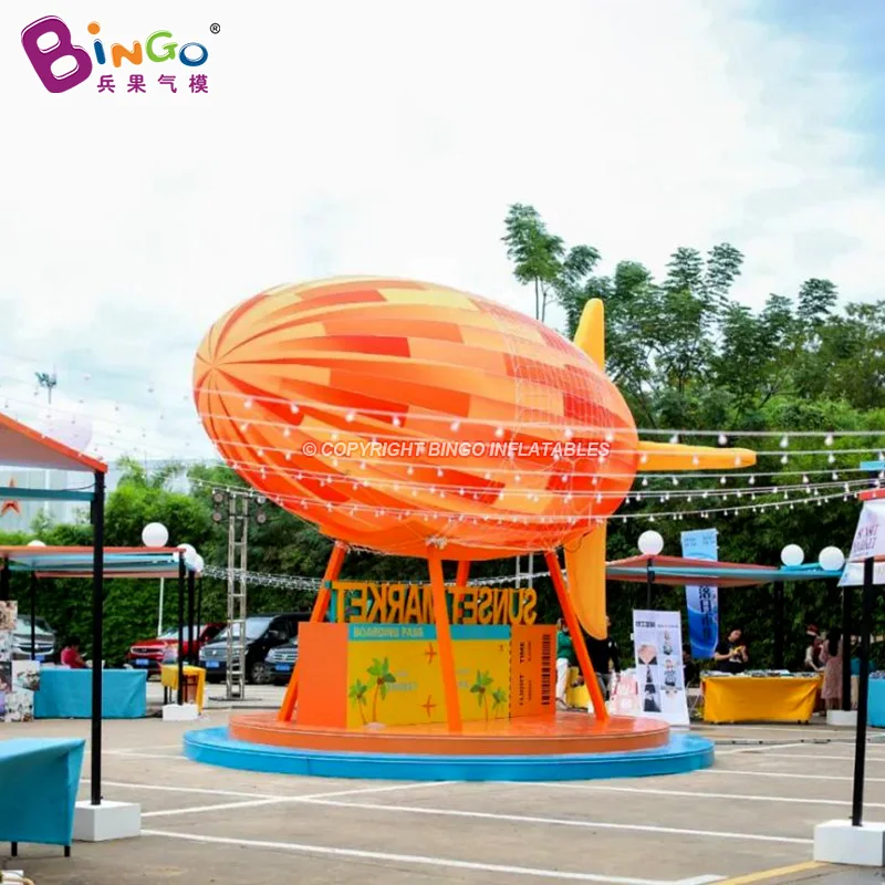 Inflatable Toys 7.2x4.55M Giant Inflatable Colorful Airship Balloon Toys For Carnival Party Decoration-Toys