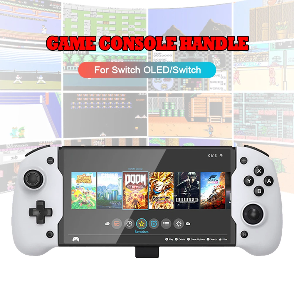 For Nintendo Switch OLED Gamepad Controller Double Motor Vibration Gamepad Game Controller Grip Joystick 6-Axis Gyro Handgrip