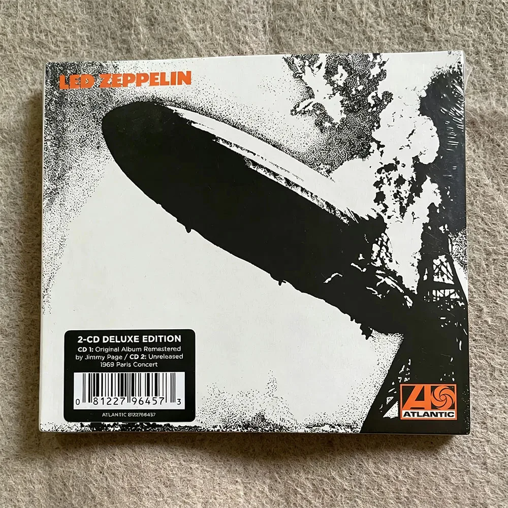 CD 'Led Zeppelin I' First Self-titled 2CD Deluxe Original Edition CD, Blues Hard Rock Prototype Heavy Metal Physical Record
