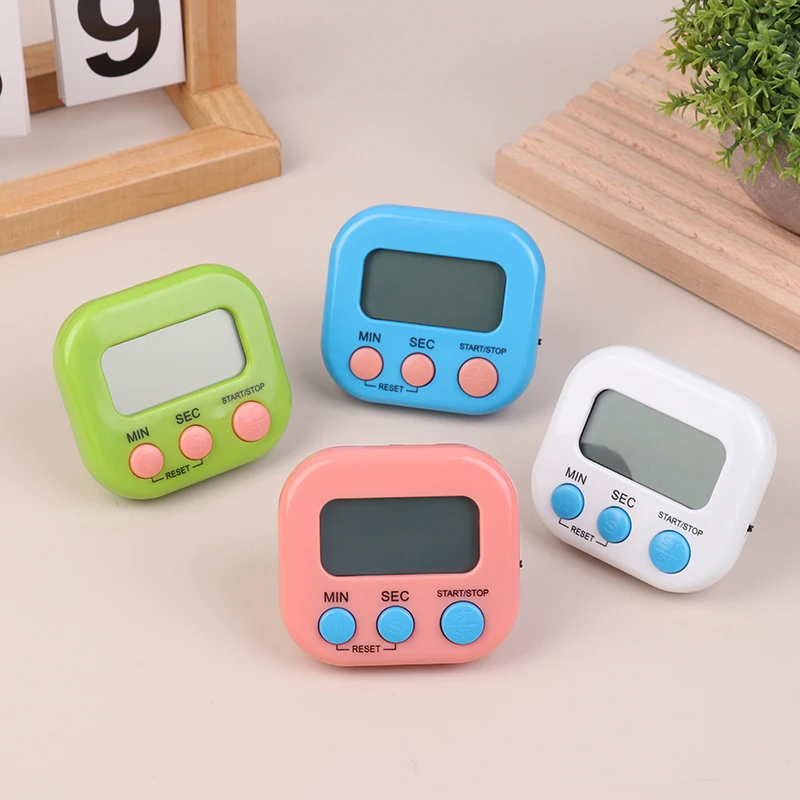 LED Counter Display Alarm Clock Magnetic Digital Timer Manual Electronic Countdown Counting Up Timer Kitchen Cooking Gadgets