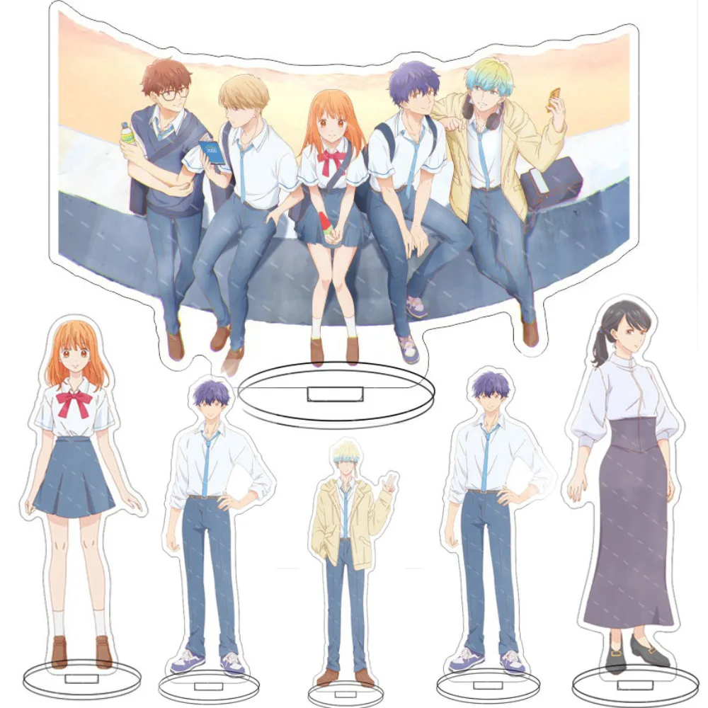 Anime Finally Falling in Love with You Acrylic Stand Cartoon Model Doll Shinfuku Sakura Shino Mizuki Kagetsu Hanzawa Aoi Standee