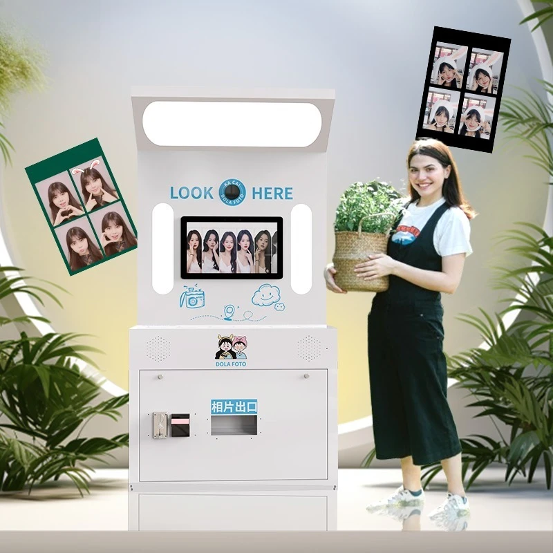 Passport Photo Booth Printer Commercial Service Equipment PhotoBooth Vending Machine
