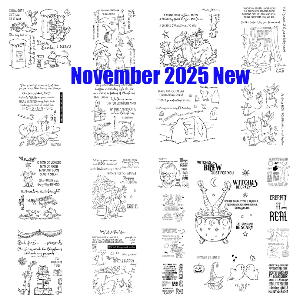 

November 2025 New Dear Santa Get Together Three Kings Transparent Stamps for DIY Handmade Photo Album Diary Scrapbook Christmas