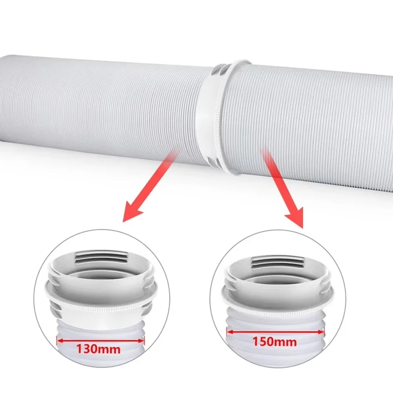 Mobile Air Conditioner Exhaust Pipe Connector 13/15CM Universal Pipe Reducer Ventilation Tube Extension Adapter