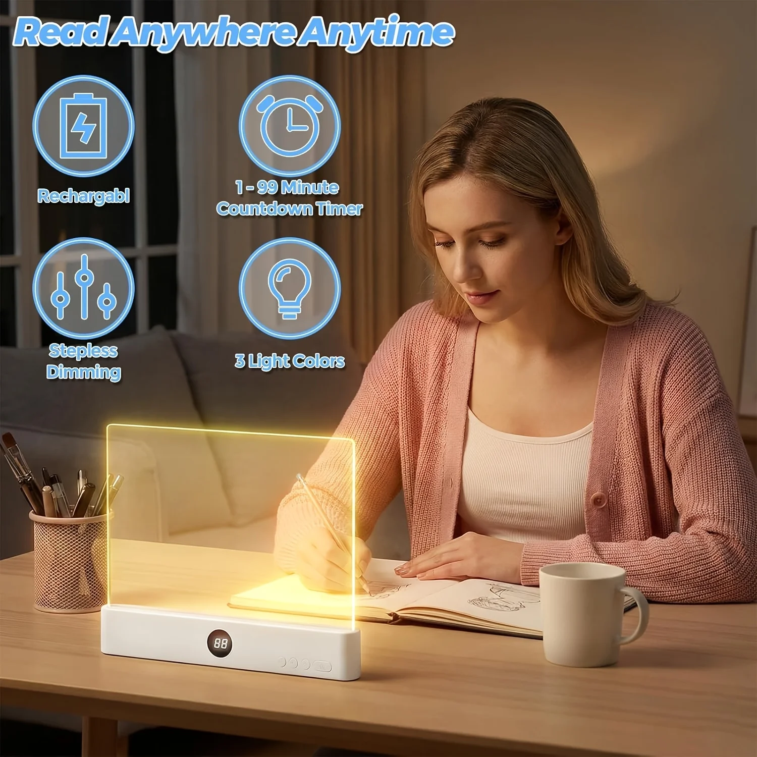 LED Book Light and Night Light - Photography Lighting Book ulasan dan harga