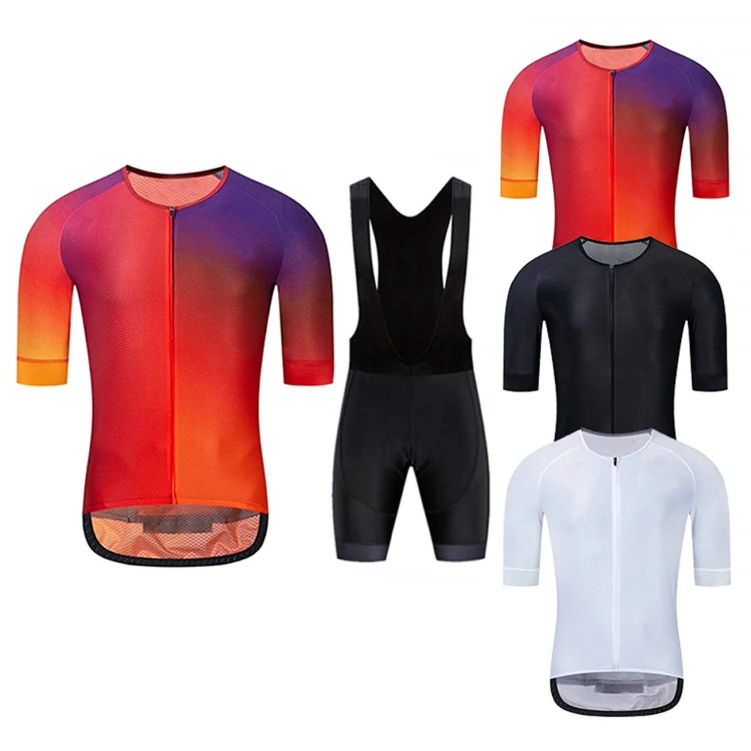 Cycling Jersey Short Sleeve Bicycle Clothing Bib Shorts Mtb Pants Men Summer