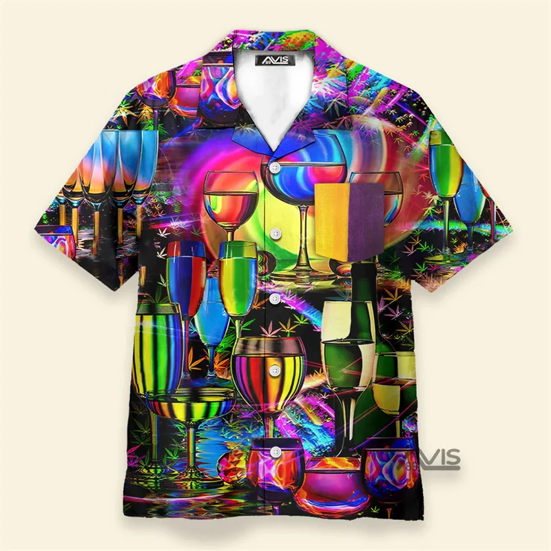 

Chess Pattern Print Men's Shirt Geometric Art Style Mathematical Symbols Lapel Button Hawaii Shirts Personality Mens Blouse Top