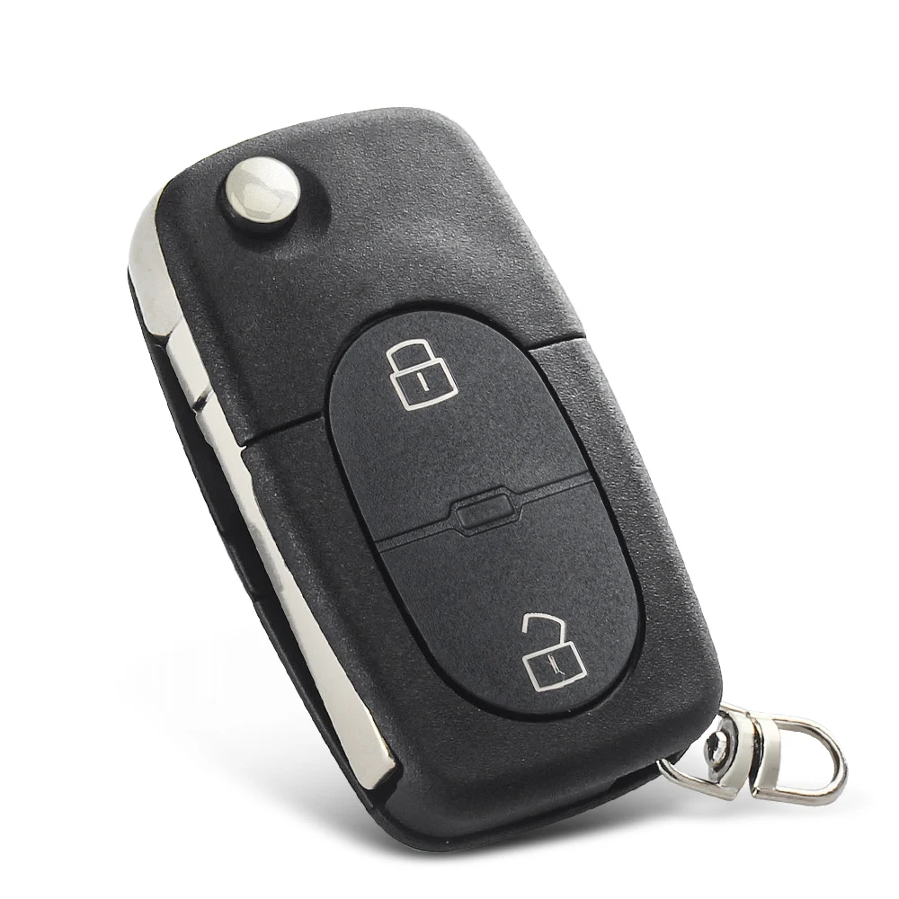 Keyyou ใหม่5ชิ้นสำหรับ Audi TT A2 A3 A6 A4 A8 TT Quattro CR2032/CR1616 2/2 + 1/3/3 + 1ปุ่มกุญแจรถยนต์แบบพับได้เคส