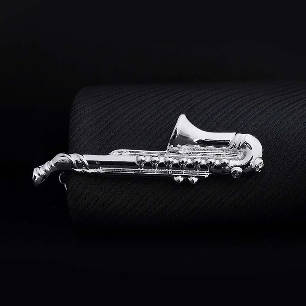 1 Piece Feather Glasses Mustache Key Shape Silver Metal Tie Clip for Men Tie Bar Crystal Necktie Clips Pin For Mens Gift