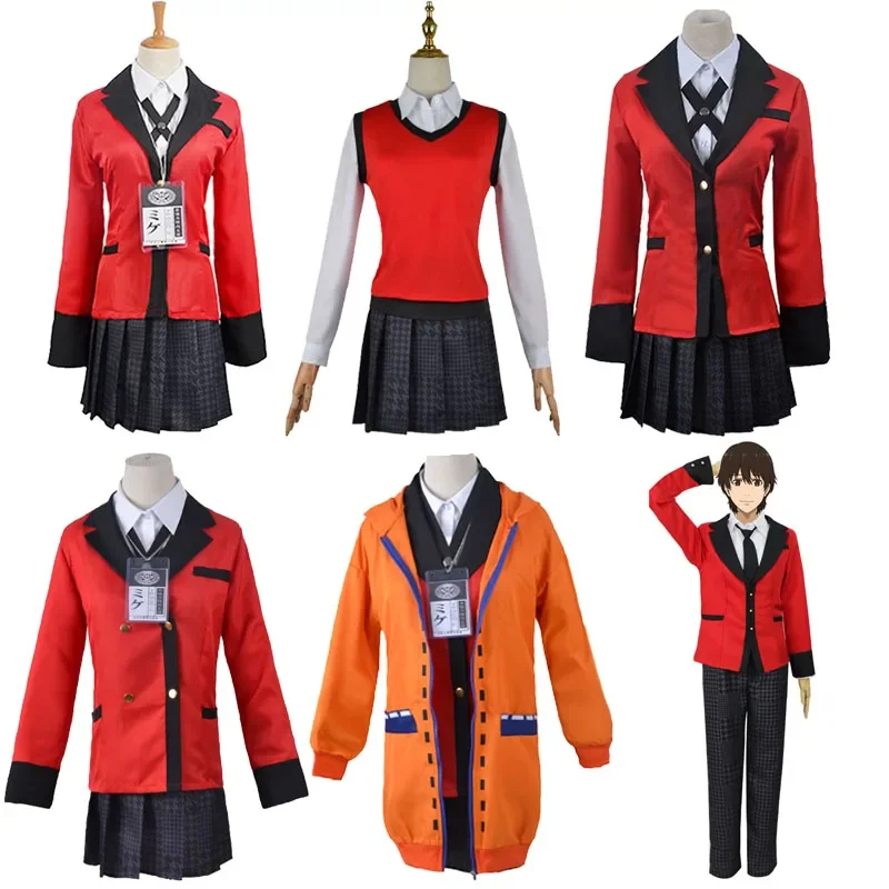 Kakegurui twin Meari Saotome cosplay Suzui Ryota costume momoami Kirari yomotsuki Runa ichishima midari uniforms